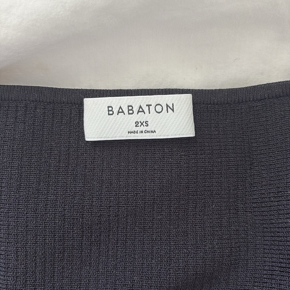 Babaton Black Ribbed Top - Picture 3 of 3